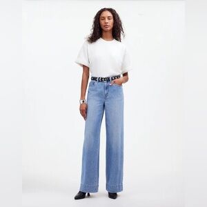 Madewell Superwide-Leg Jeans in Lintz Wash Size 28 NR483